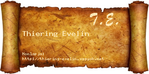 Thiering Evelin névjegykártya