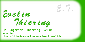 evelin thiering business card
